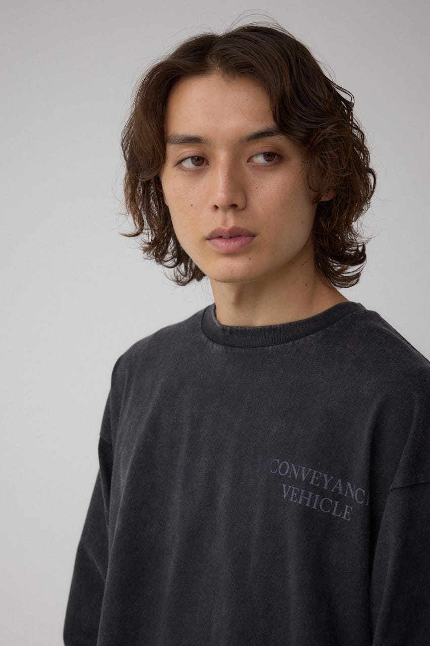 イリュージョンレイヤードTシャツ BLK M