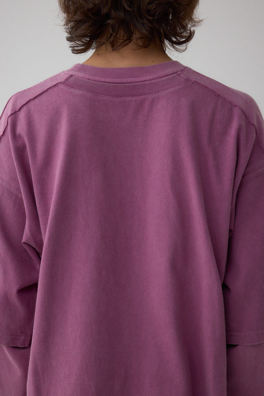 イリュージョンレイヤードTシャツ D/PNK M