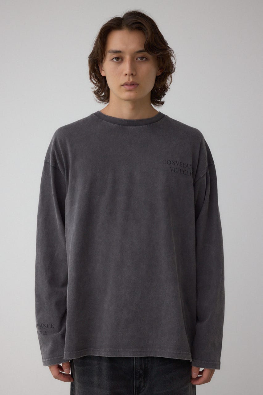 イリュージョンレイヤードTシャツ GRY L