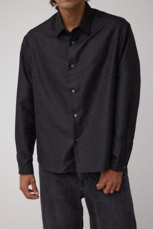 ジャガード総柄シャツ