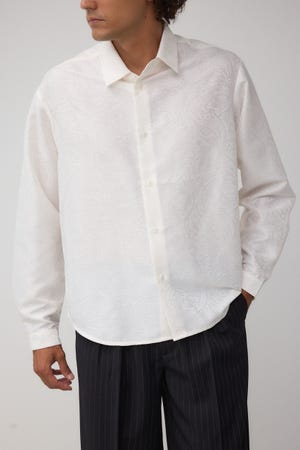 ジャガード総柄シャツ