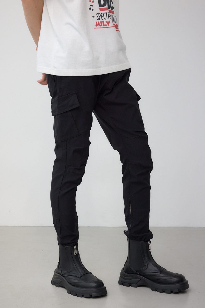 カーゴジップスリムパンツ BLK L
