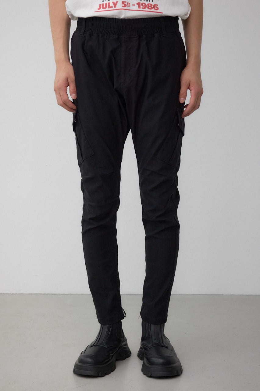 カーゴジップスリムパンツ BLK L
