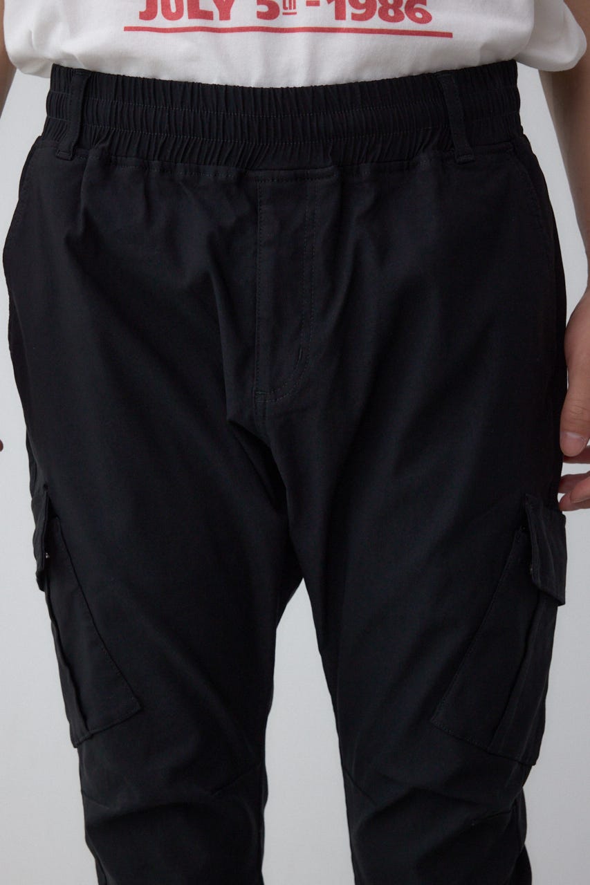 カーゴジップスリムパンツ BLK L