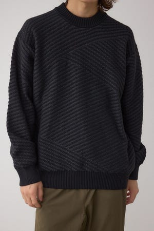 ジグトーンジャガードニット