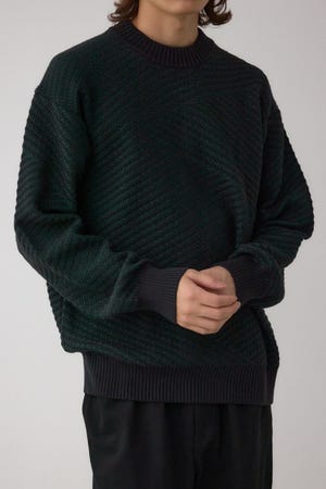 ジグトーンジャガードニット