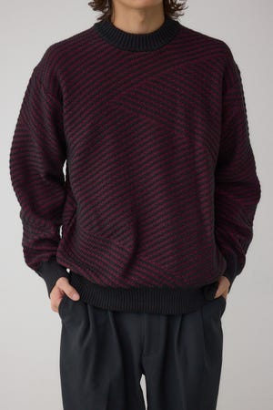 ジグトーンジャガードニット