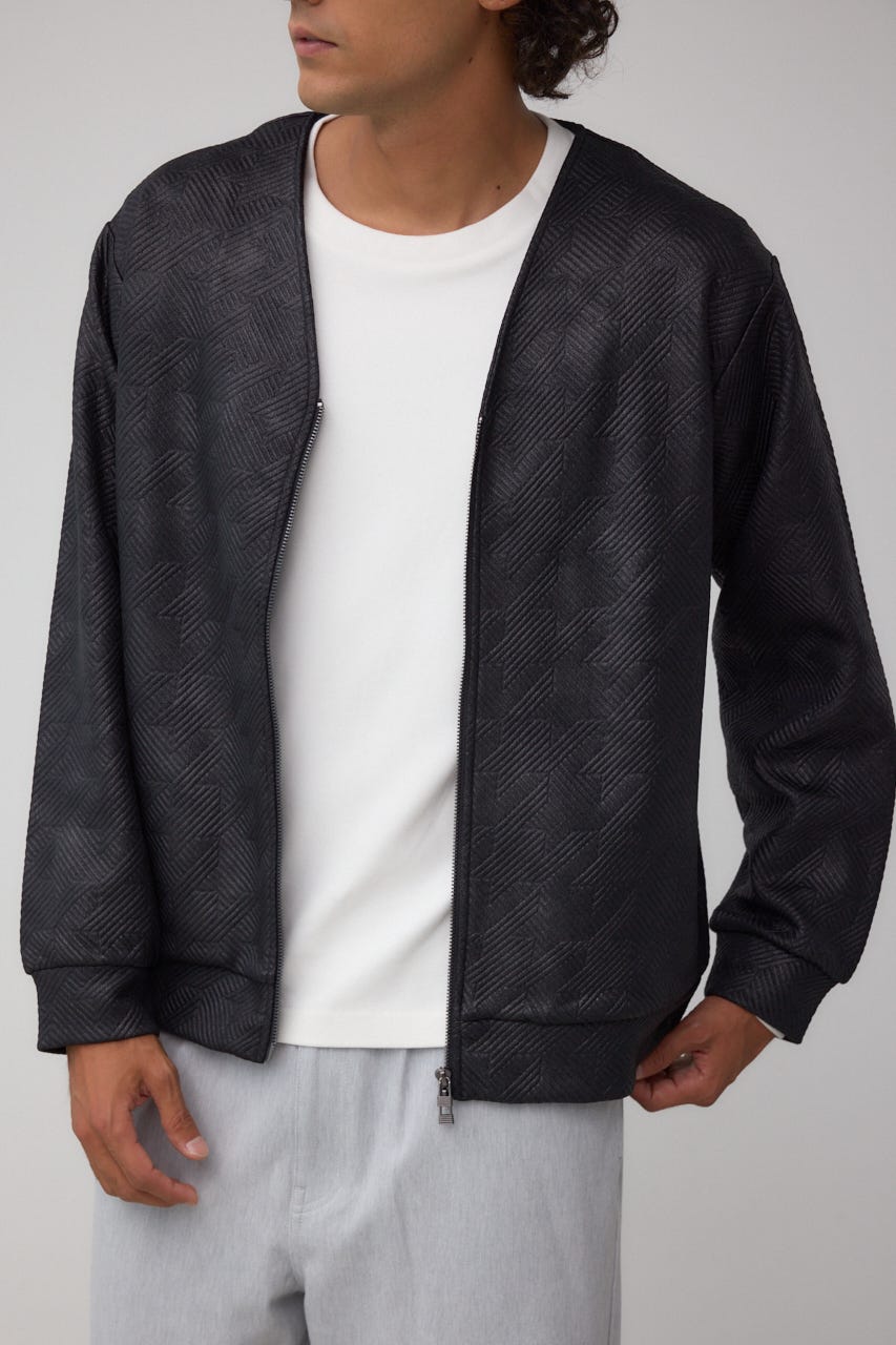 フクレジャガードカーディガン BLK M