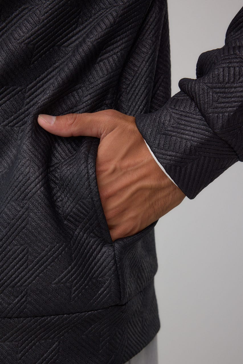 フクレジャガードカーディガン BLK M