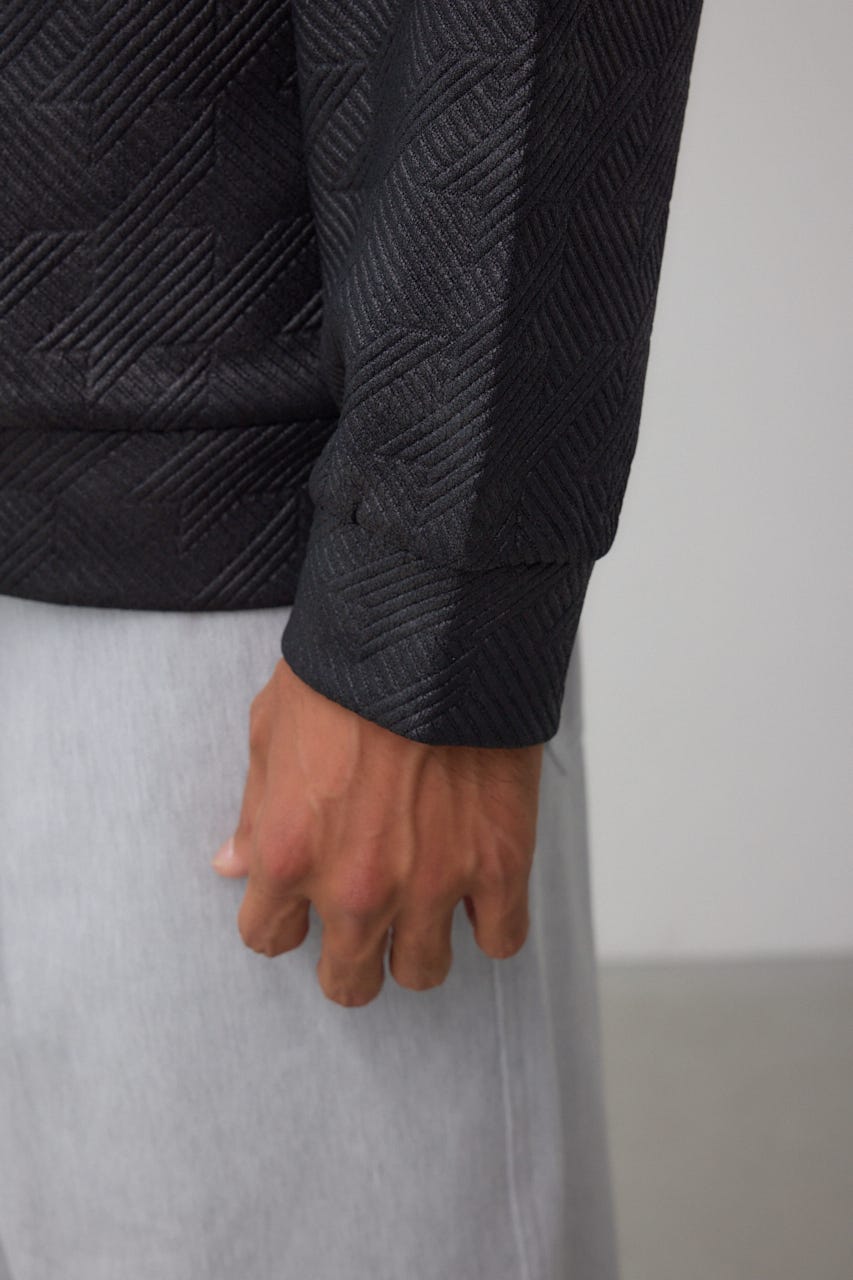 フクレジャガードカーディガン BLK M