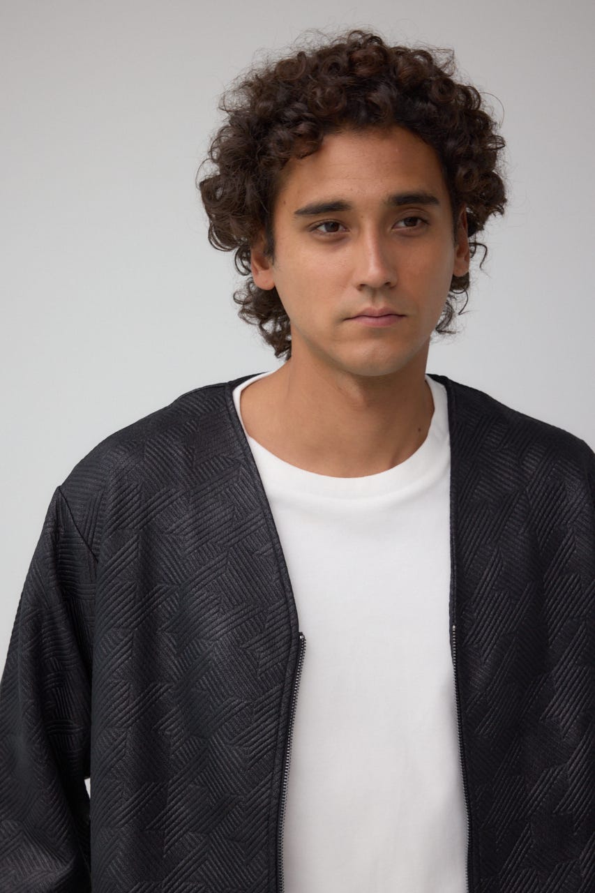 フクレジャガードカーディガン BLK M