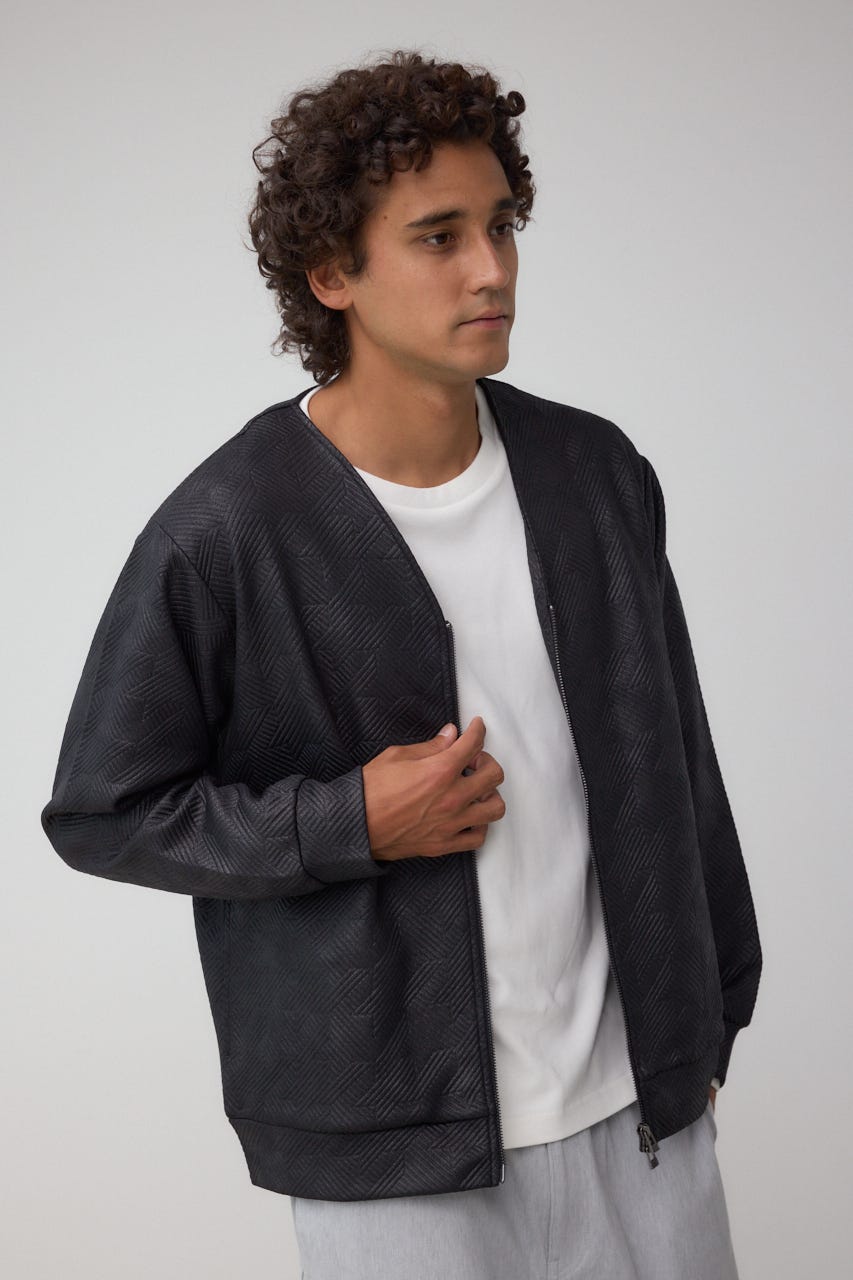 フクレジャガードカーディガン BLK M