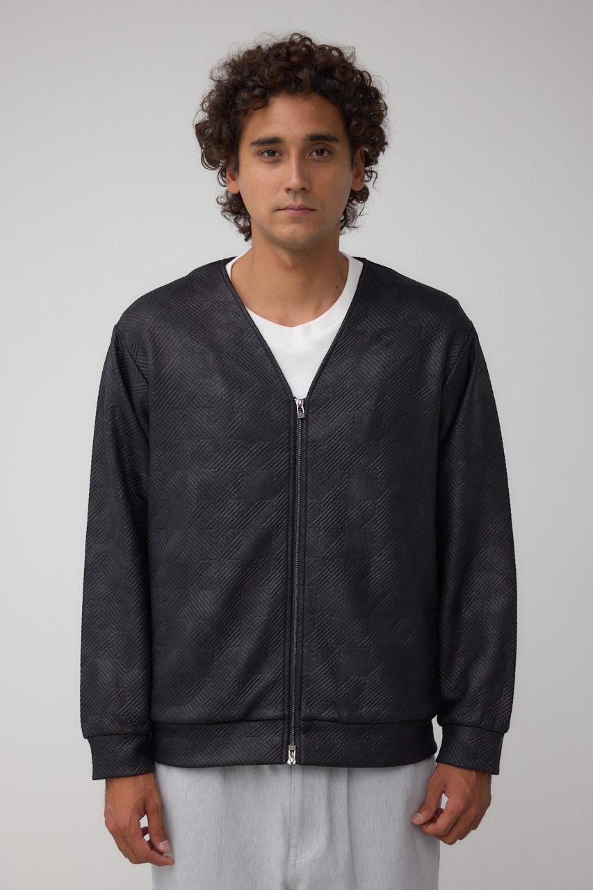 フクレジャガードカーディガン BLK M