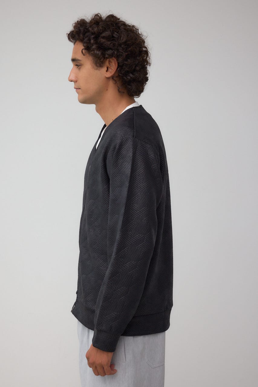 フクレジャガードカーディガン BLK M