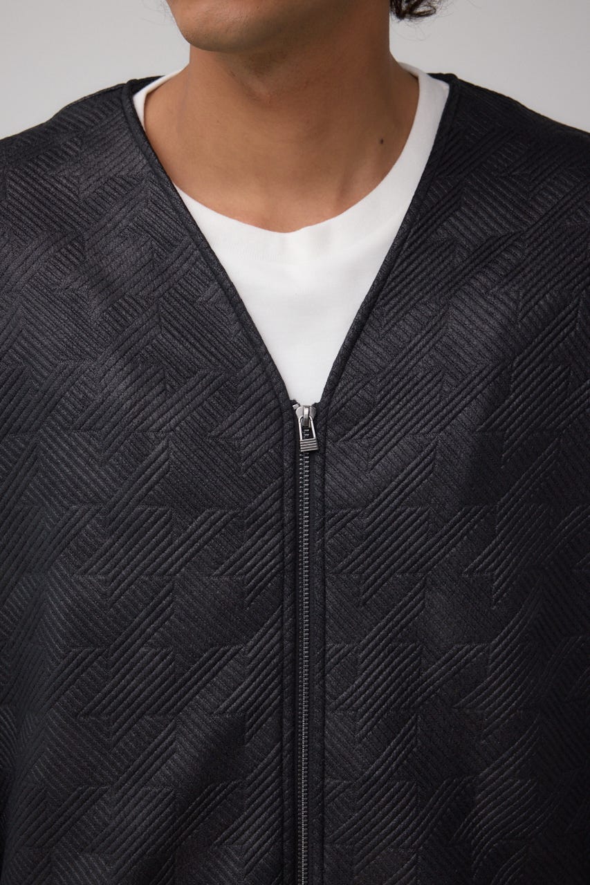 フクレジャガードカーディガン BLK M