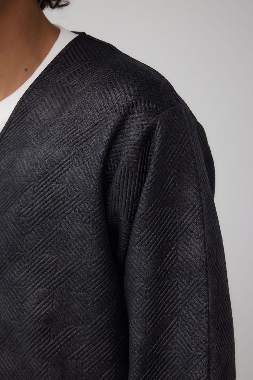 フクレジャガードカーディガン BLK M