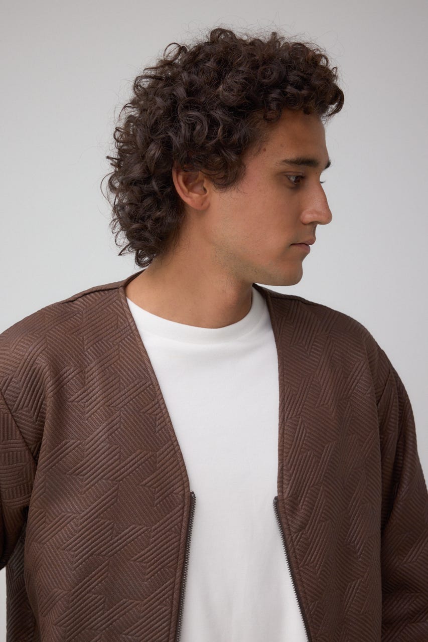 フクレジャガードカーディガン BRN M