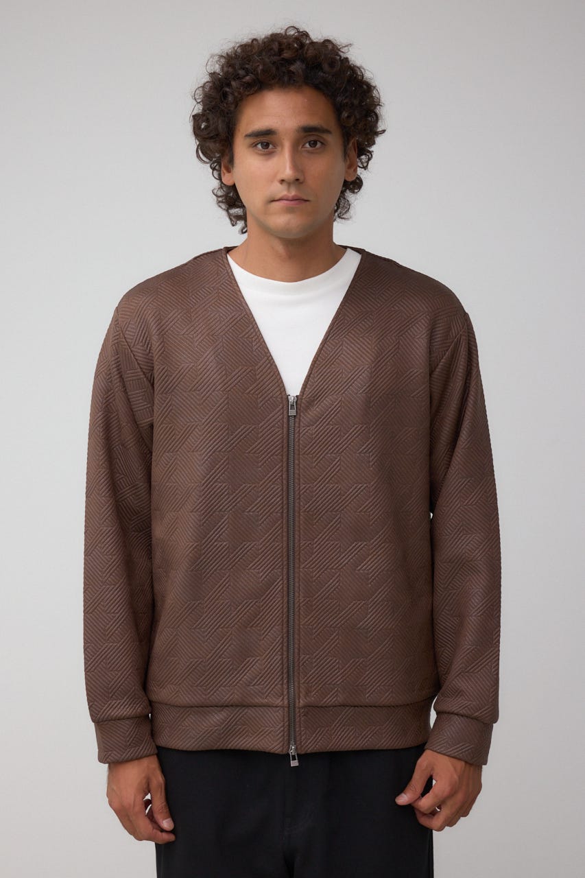 フクレジャガードカーディガン BRN M