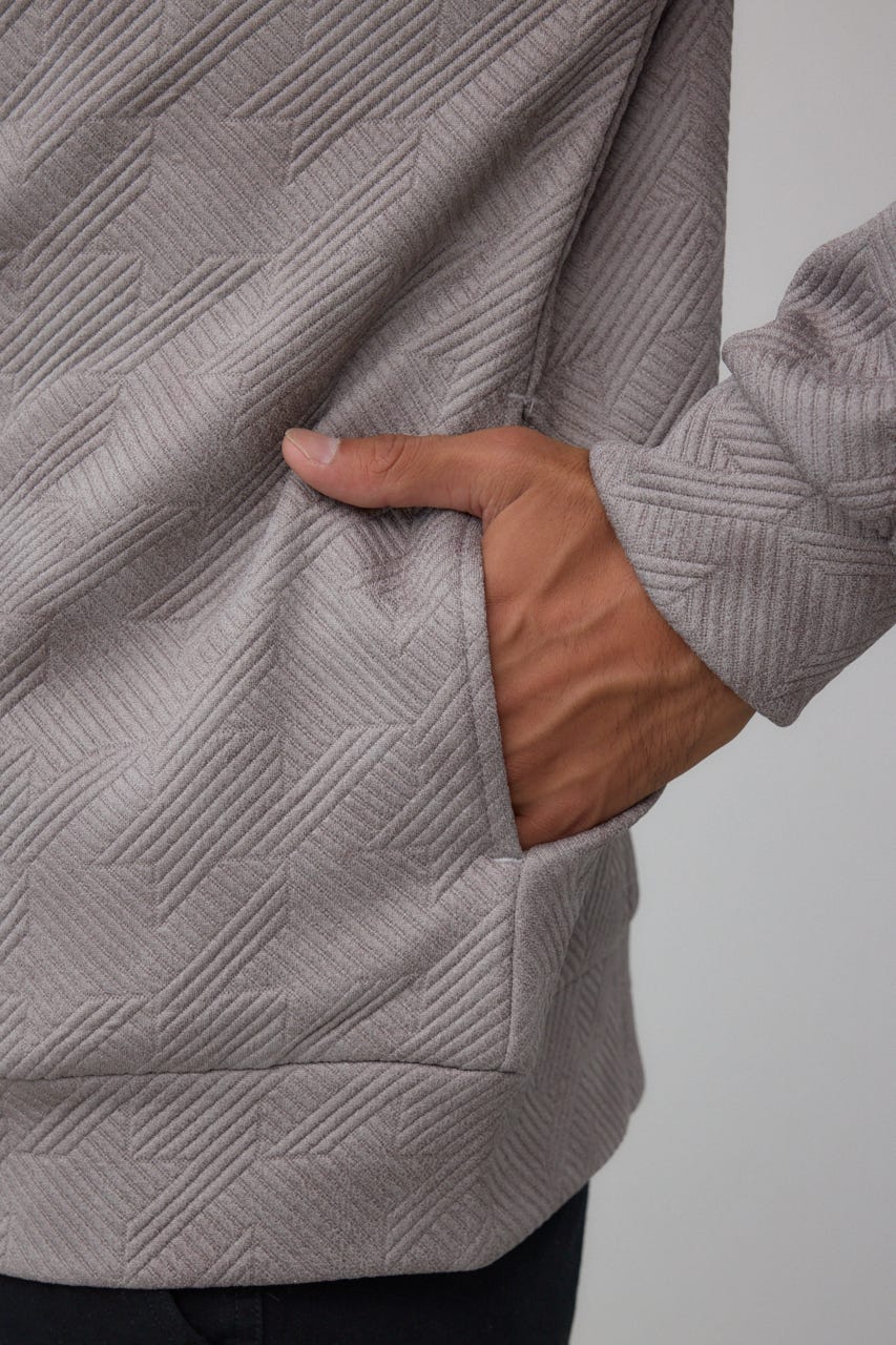 フクレジャガードカーディガン GRY L