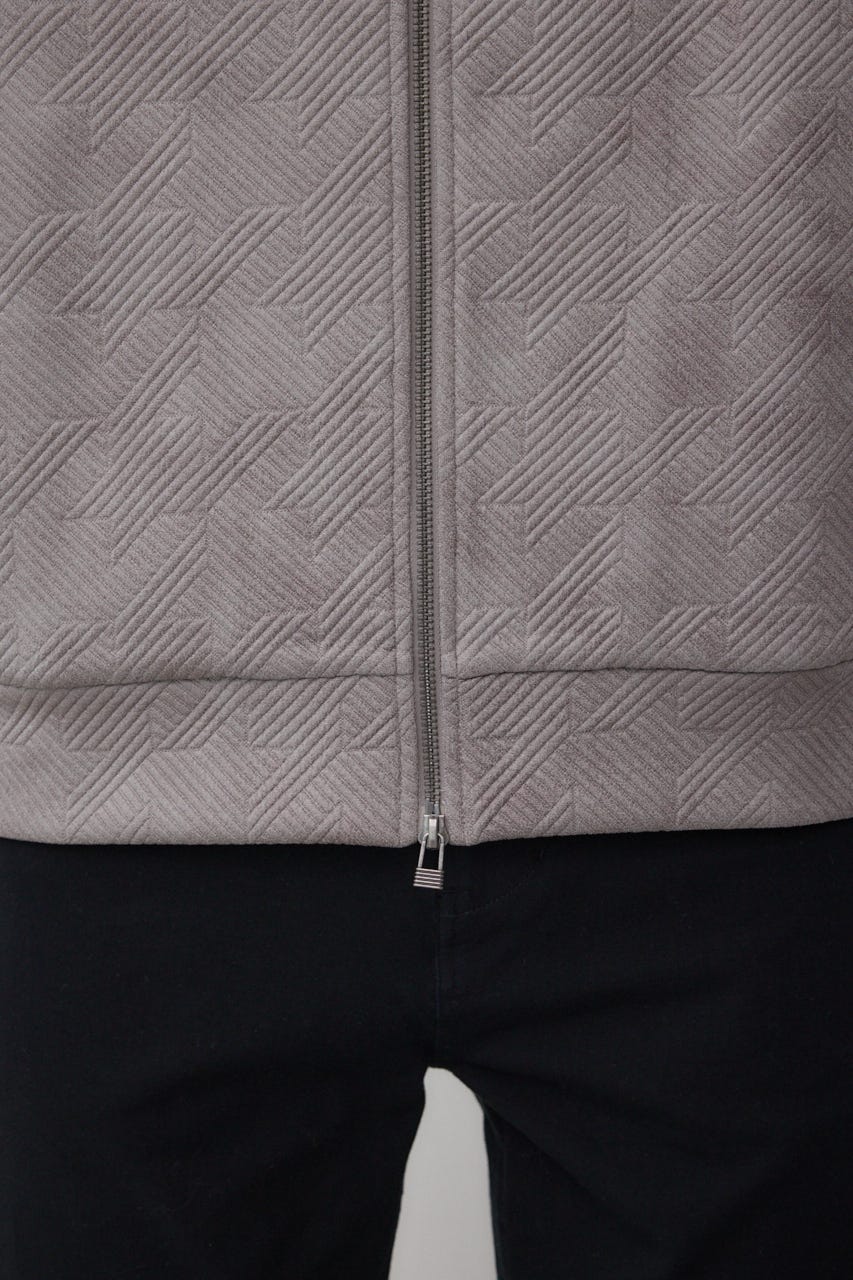 フクレジャガードカーディガン GRY L