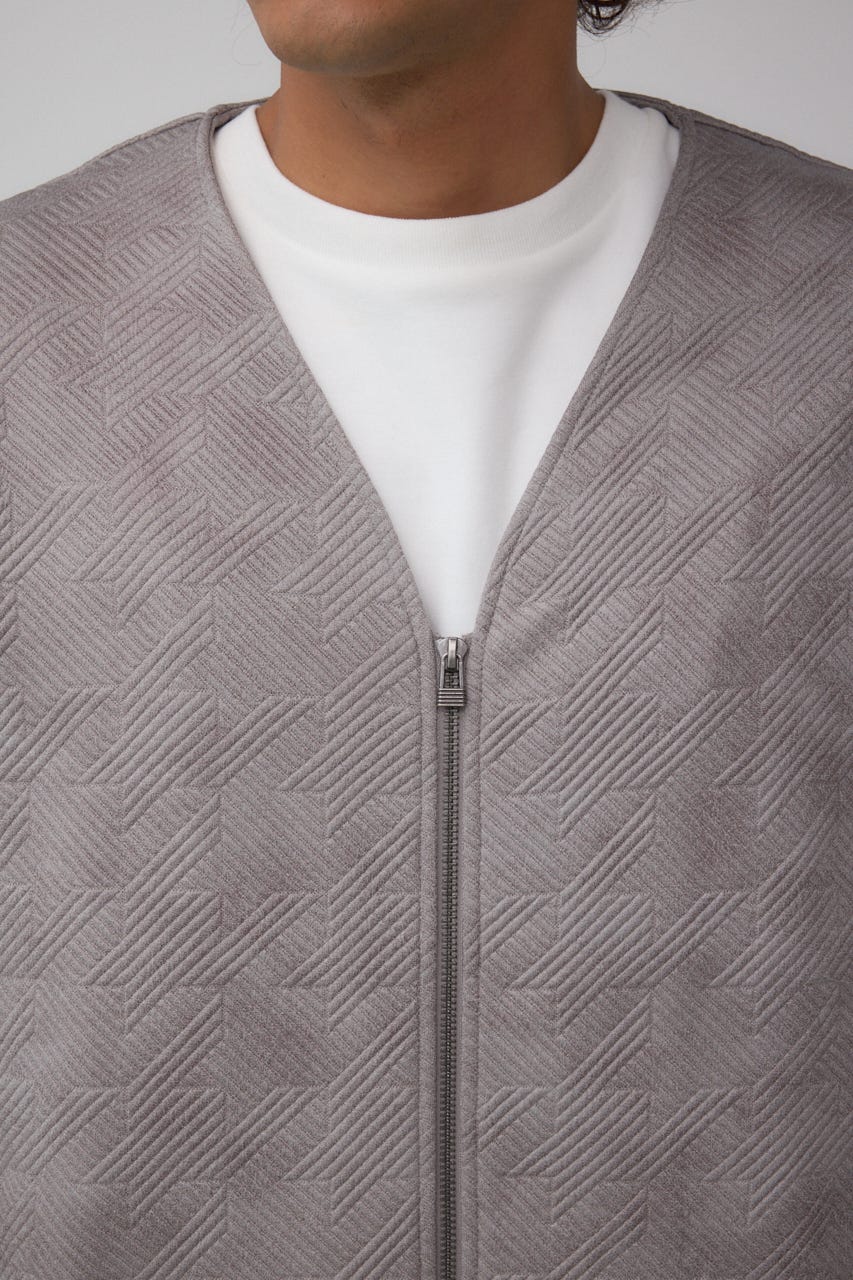 フクレジャガードカーディガン GRY L