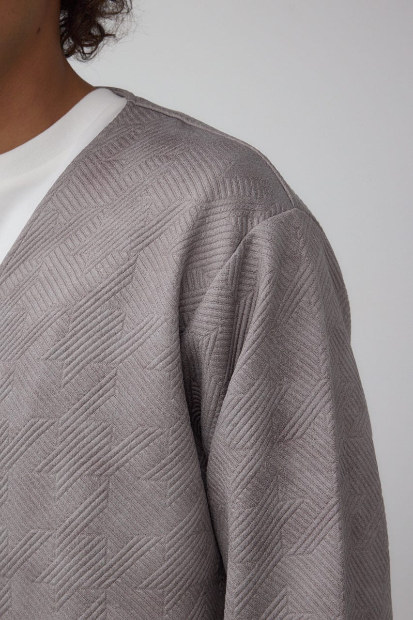 フクレジャガードカーディガン GRY L