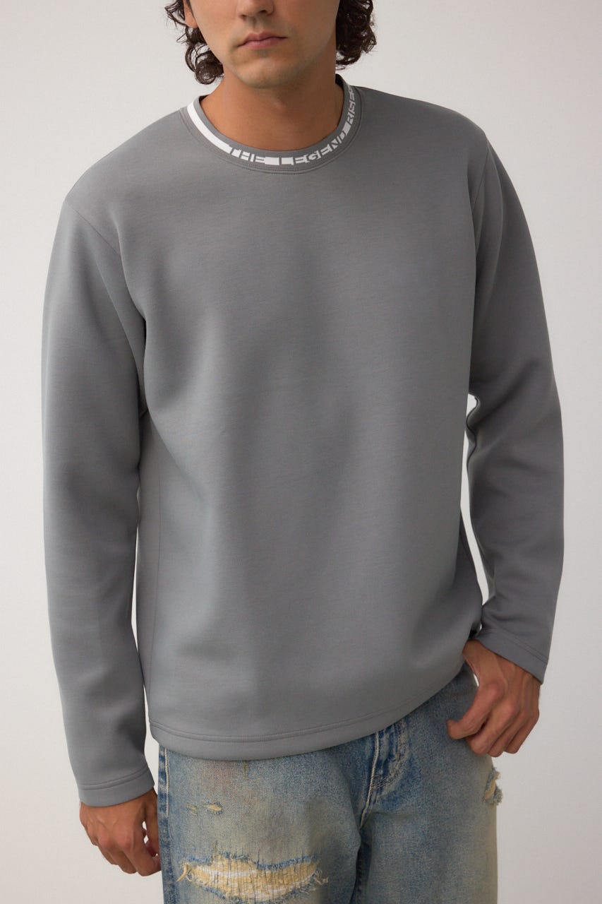 ネックジャガードトップス GRY M