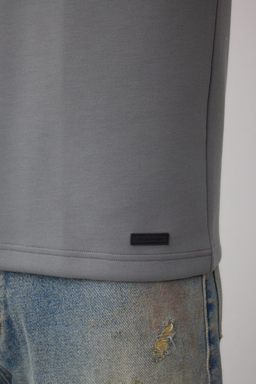 ネックジャガードトップス GRY M