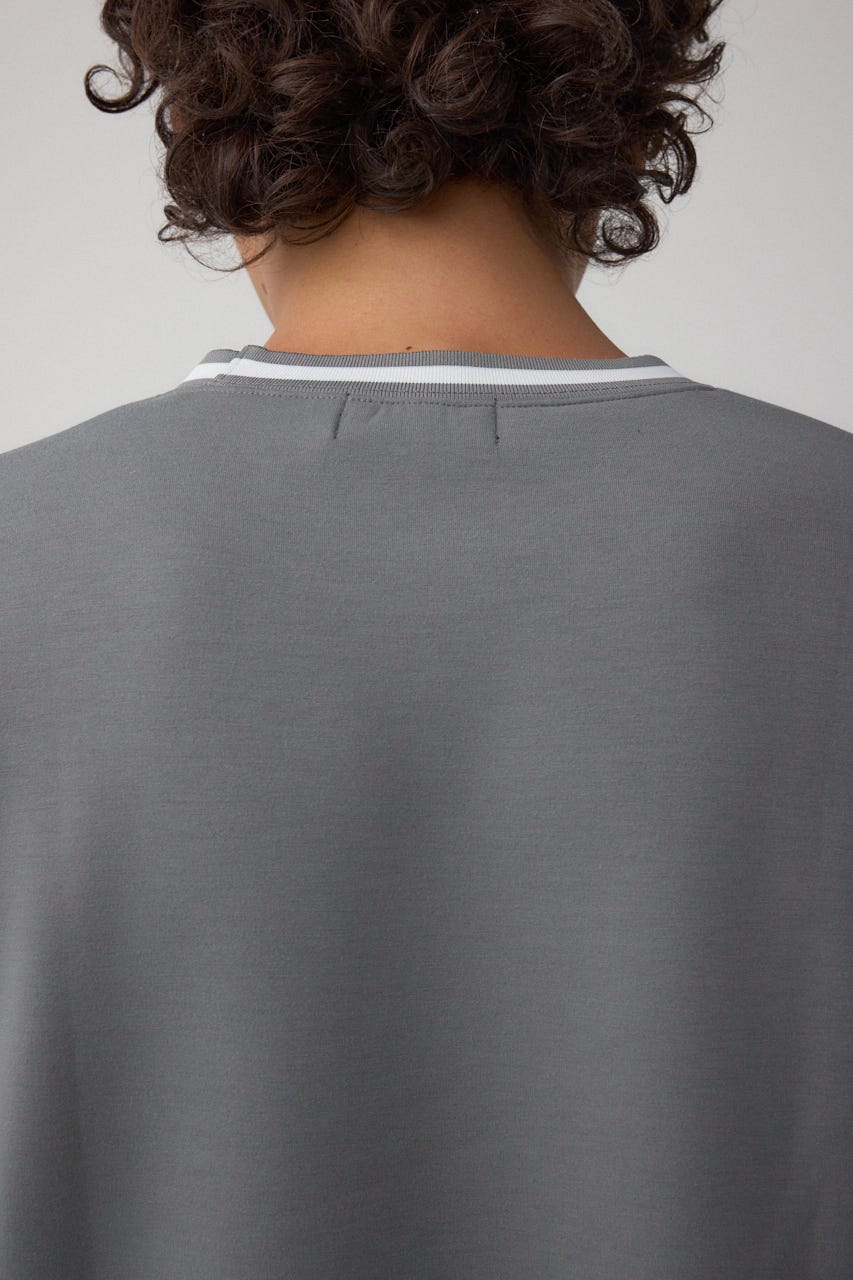 ネックジャガードトップス GRY M