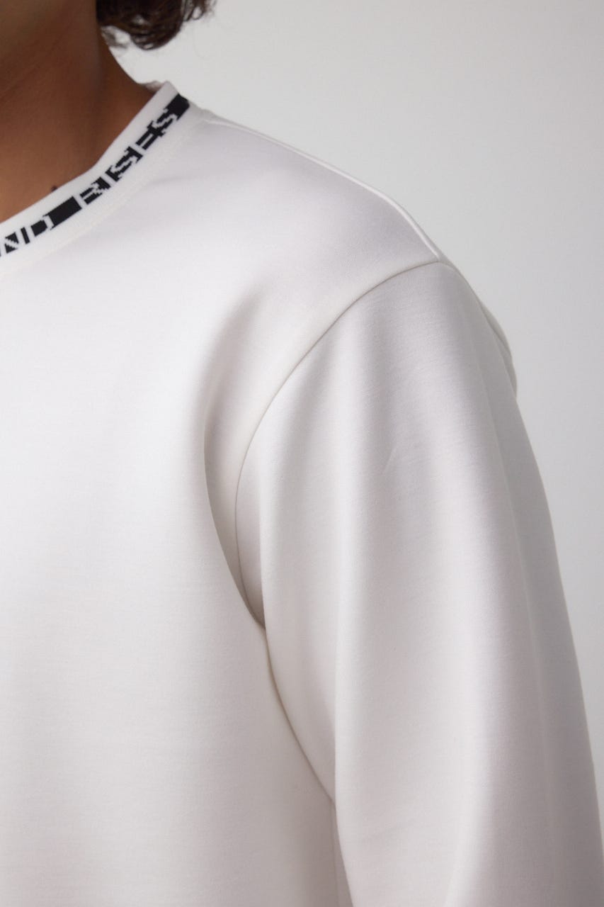 ネックジャガードトップス WHT L