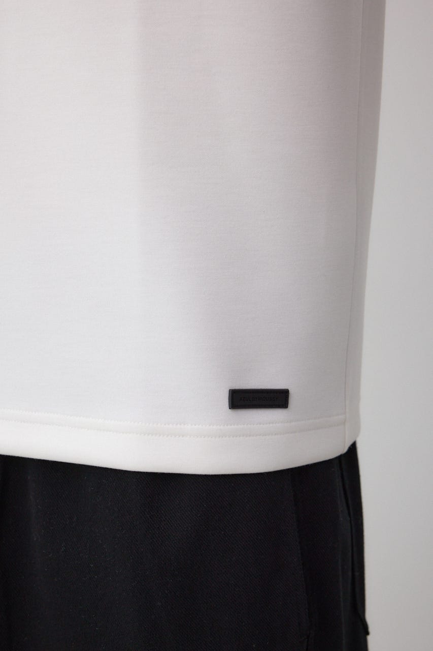 ネックジャガードトップス WHT L