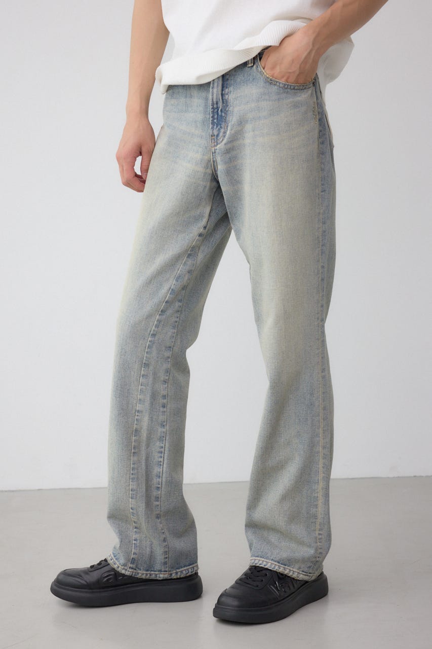 AZUL DENIM マイクロフレア L/BLU S