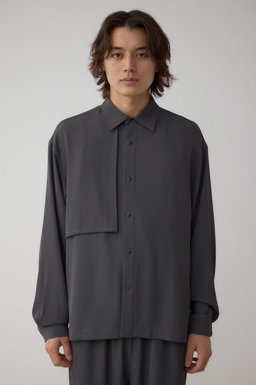 cha0t1c様 AZUL BY MOUSSY | C/Tトロミアシンメトリー長袖シャツ (シャツ