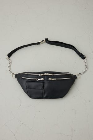 ファスナーデザインボディーバッグ