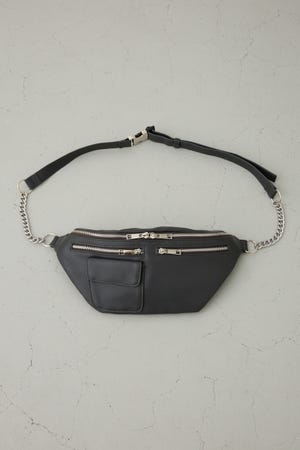 ファスナーデザインボディーバッグ