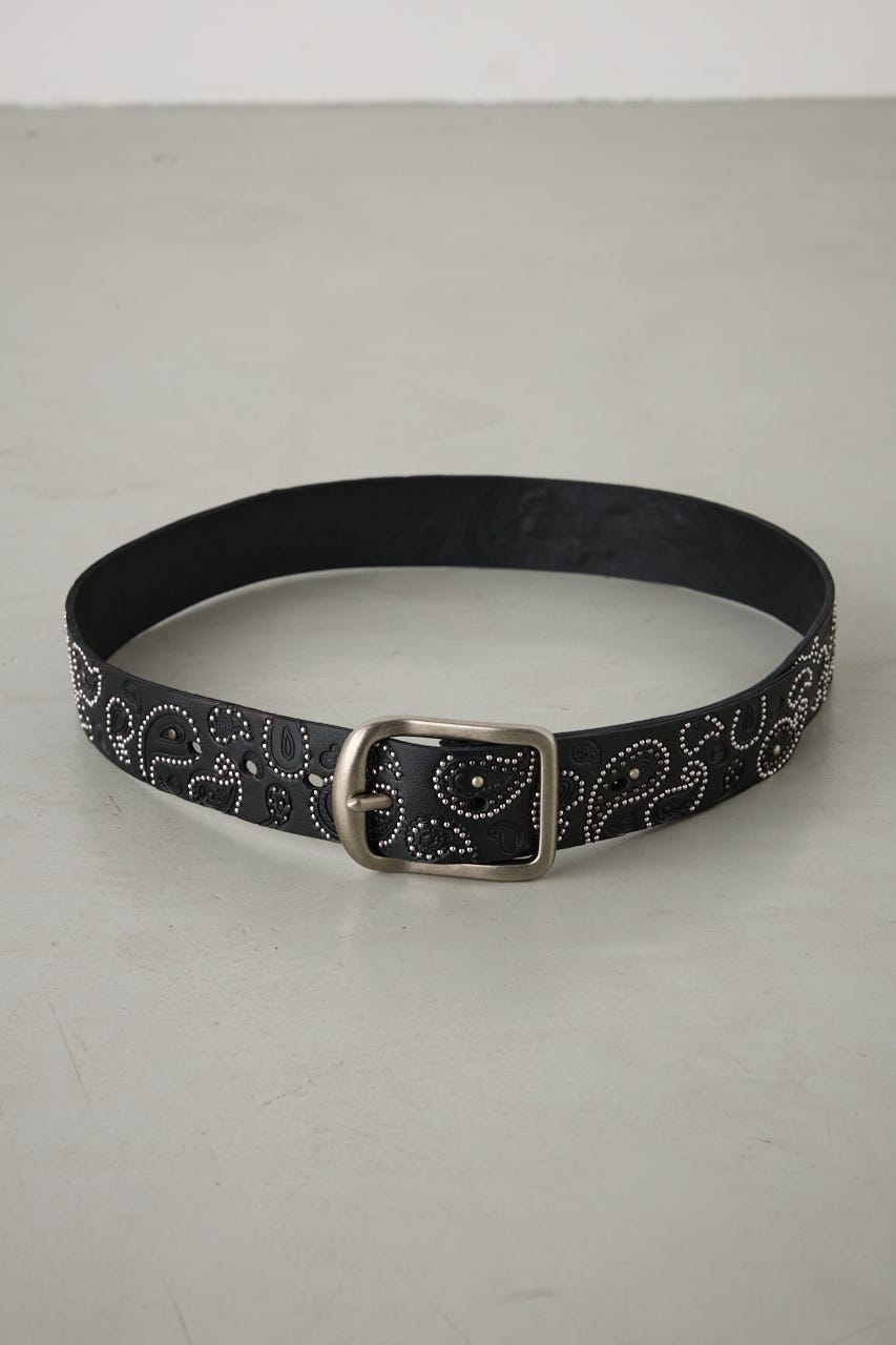 moussy ブラックアイパッチ　スタッズベルト スタッズ付き黒レディースベルト MOUSSY♥ BLACKEYEPATCH - メルカリ