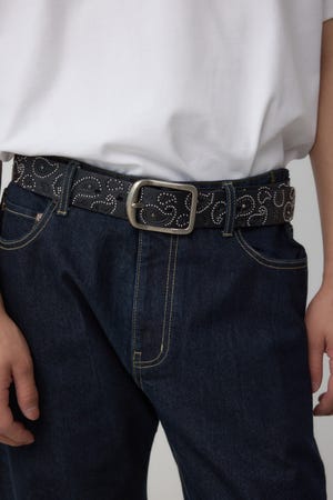 BLACK BY MOUSSY　ベルト undulation buckle belt(504854605) | ブラックバイマウジー