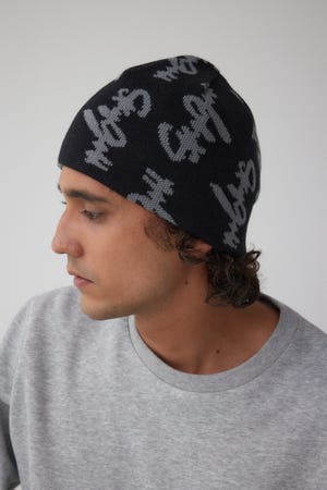 総ロゴニット帽