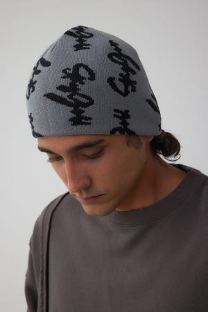 総ロゴニット帽