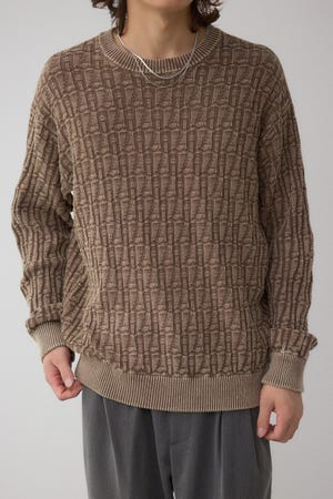 ヴィンテージライクジャガードニット