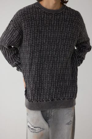 ヴィンテージライクジャガードニット