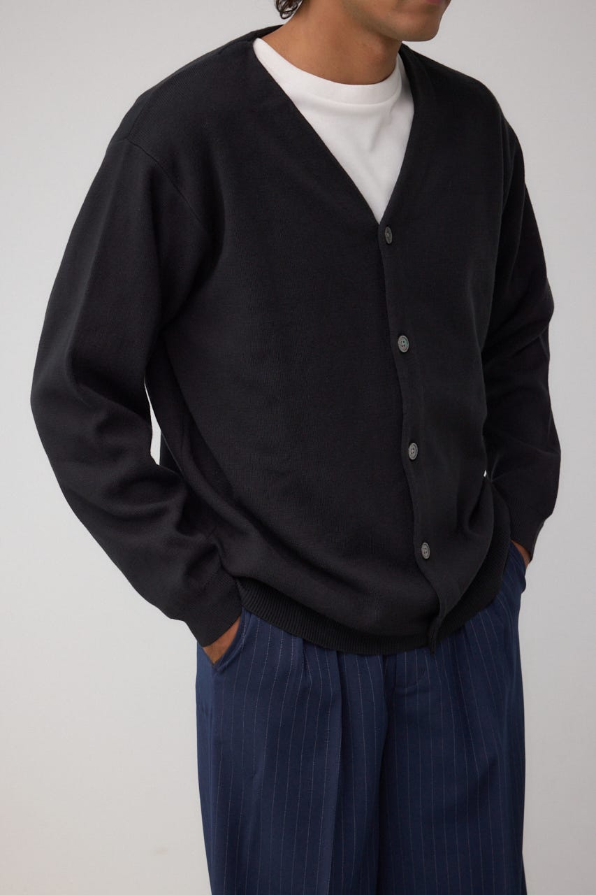 ミラノリブカーディガン BLK M