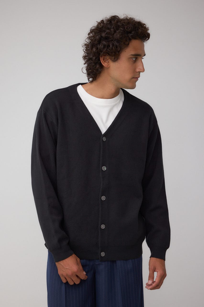 ミラノリブカーディガン BLK M