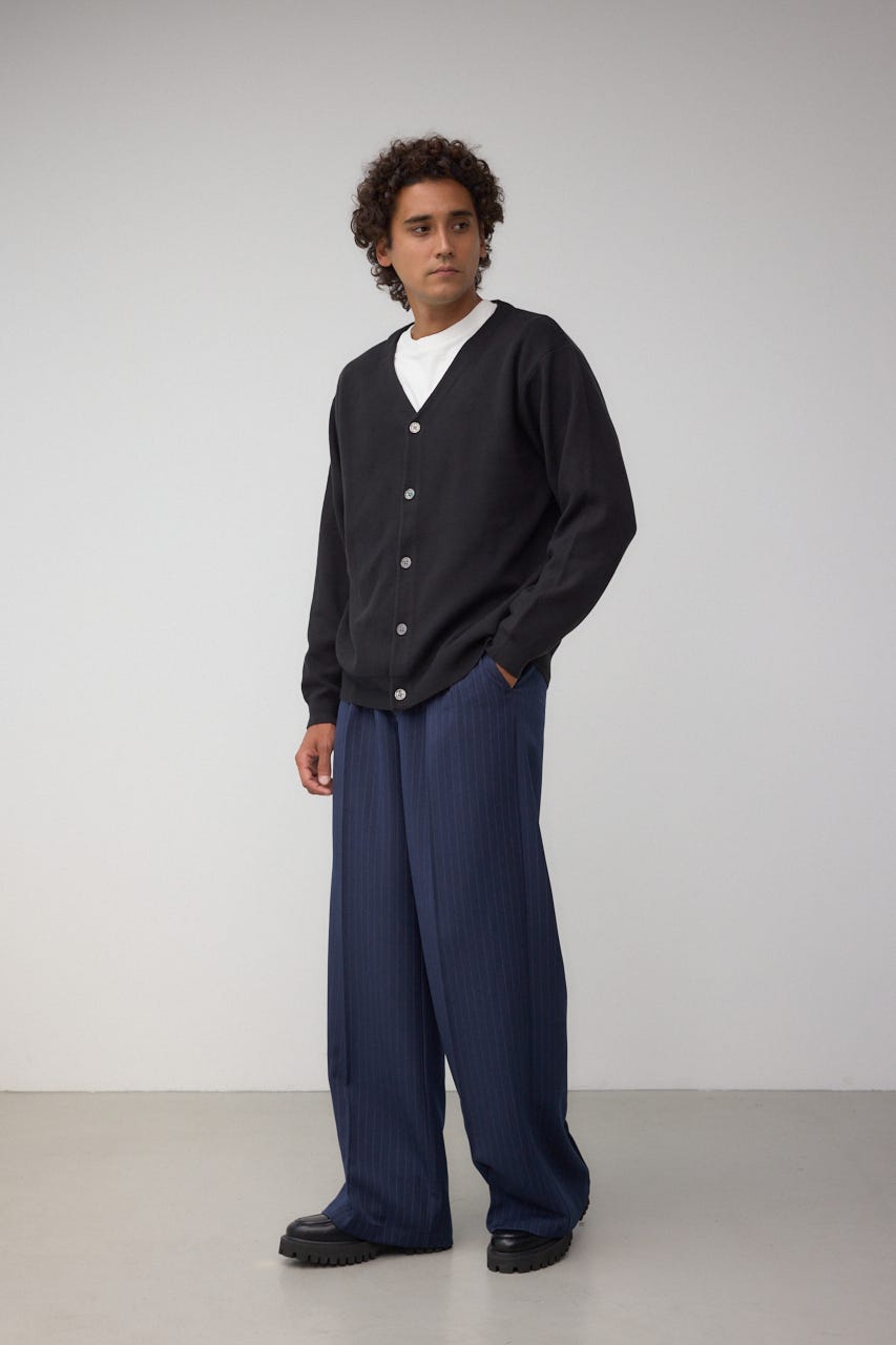 ミラノリブカーディガン BLK M