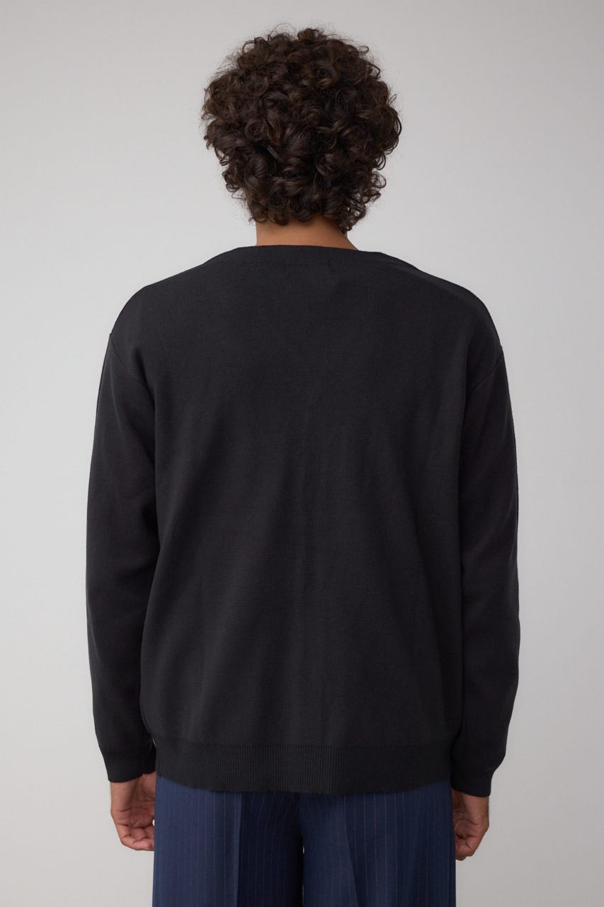 ミラノリブカーディガン BLK M