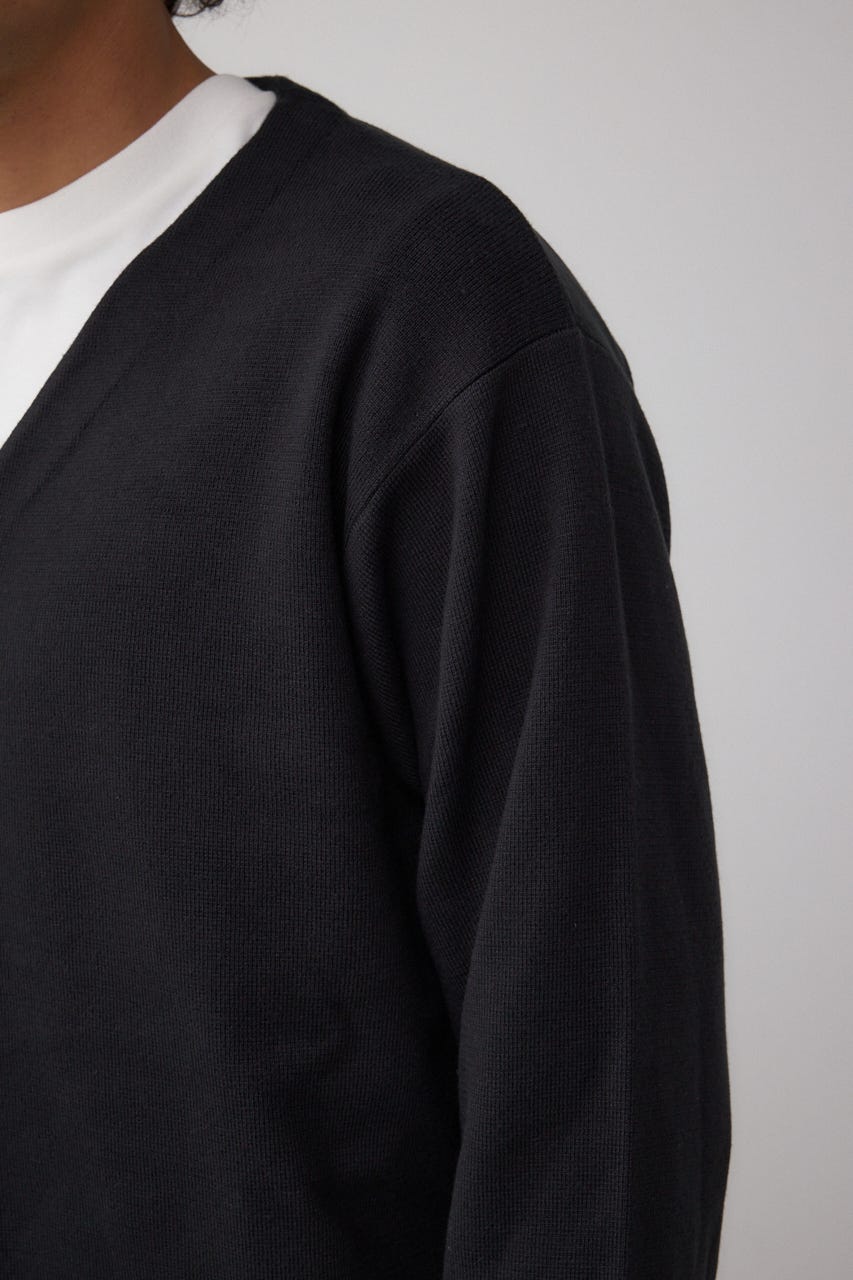 ミラノリブカーディガン BLK M