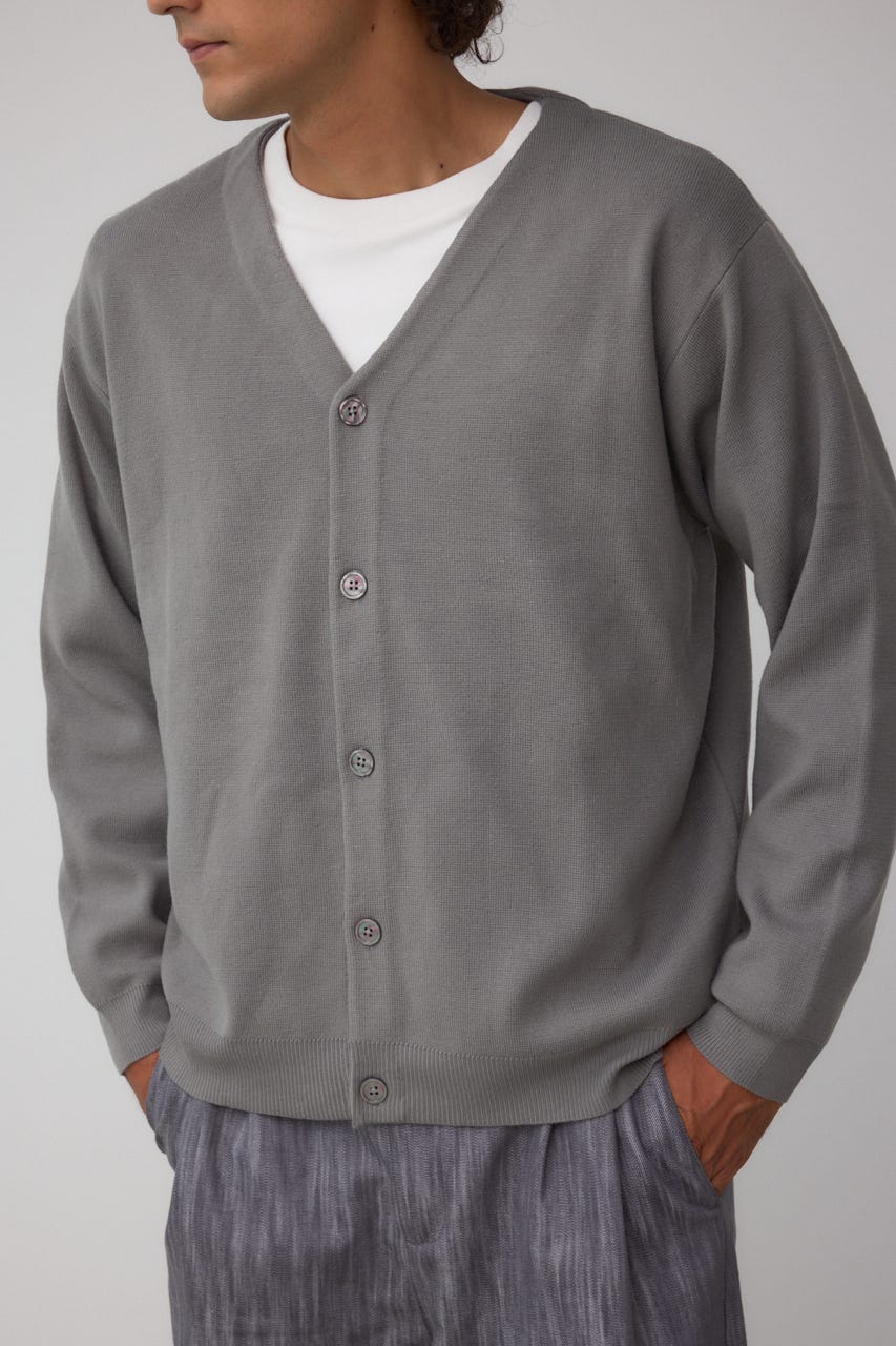 ミラノリブカーディガン GRY M