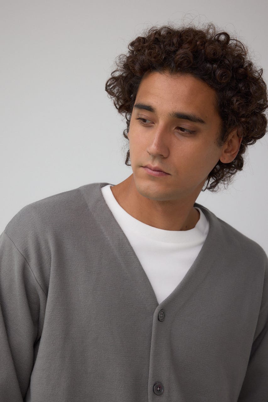 ミラノリブカーディガン GRY M