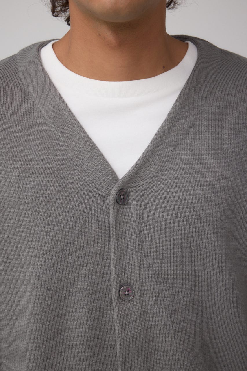 ミラノリブカーディガン GRY M