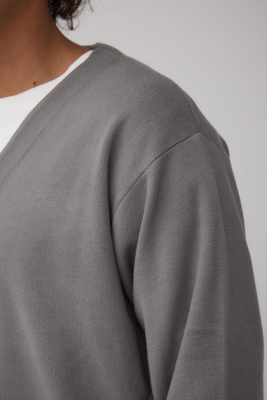 ミラノリブカーディガン GRY M